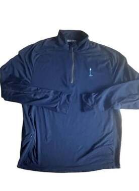 Levelwear Men's Large Golf 1/4 Zip L/S Pullover Carmel Country Club 1947
